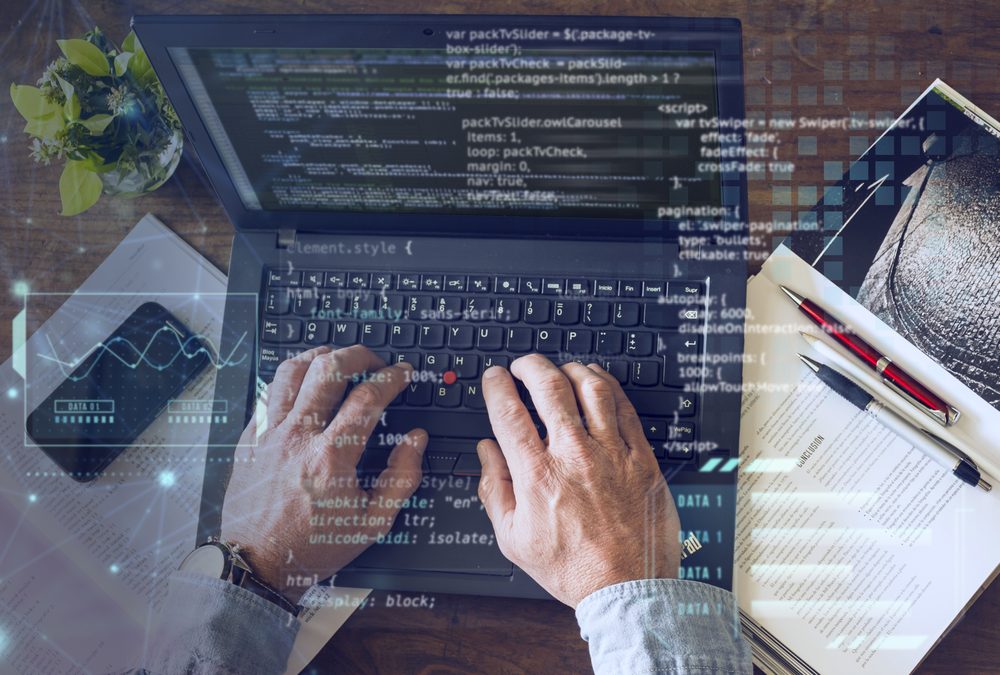 Analyse und Beratung am Laptop